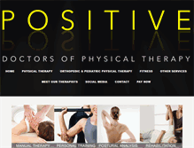Tablet Screenshot of positivephysicaltherapy.com